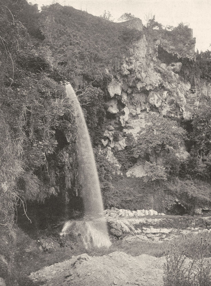 AVEYRON. Salles-la-Source 1903 old antique vintage print picture